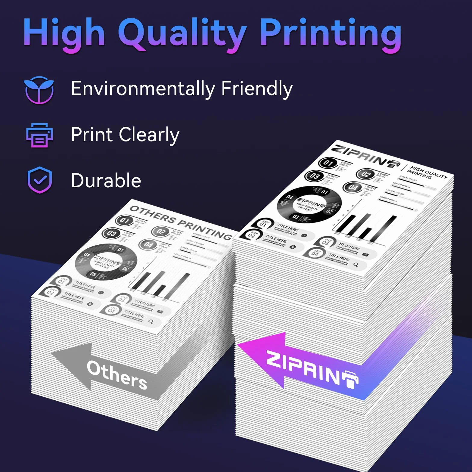 ZIPRINT 106A Toner Compatibile per HP 106A W1106A per Toner HP Laser MFP 137fnw 137fwg MFP 135w 135wg 135a 135r 107w 107a 107r (1 Nero)
