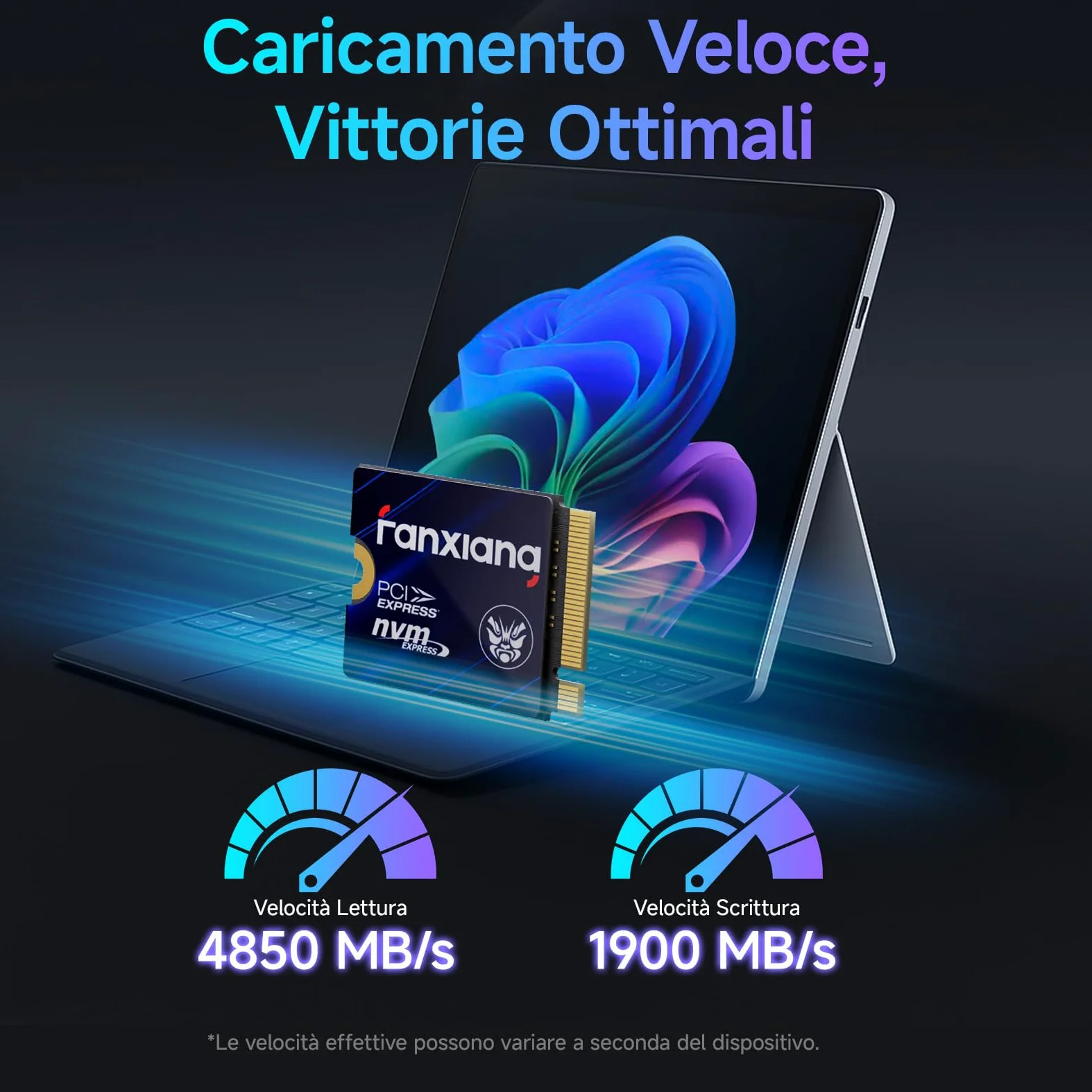 fanxiang S630 500GB SSD M.2 2230, NVME M2 SSD PCIe Gen4x4, Fino a 4850MB/s, Per Rog Ally, Steam Deck, Microsoft Surface Pro, Mini PC, Ultrabook - Unità a Stato Solido Interna