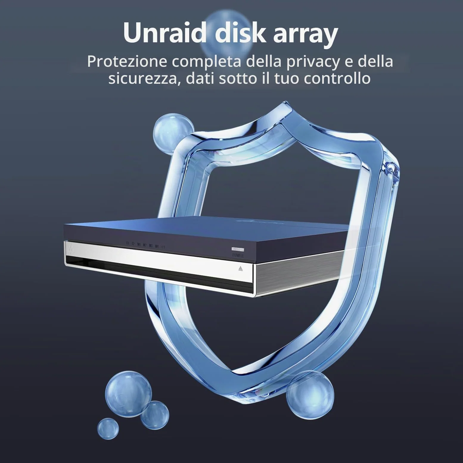 LincStation N1 6 Bay NAS Archiviazione Supporto 6x8TB SSD NAS Network Attached Storage con Licenza di Sistema Unraid Home Server Cloud Storage Device Leggero/Silenzioso/Portatile (Senza Disco) (ND)