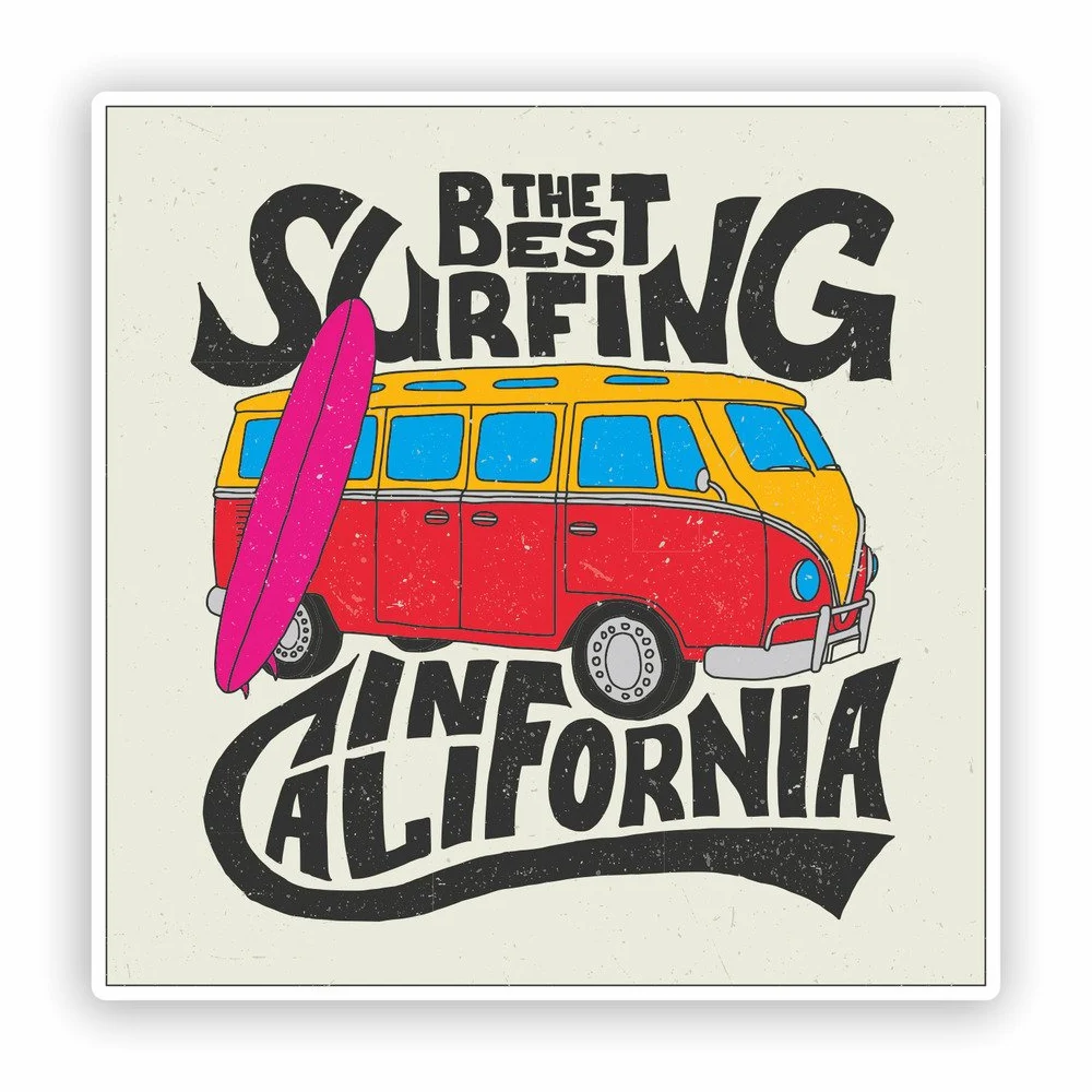 2 x 30cm/300mm California navigare navigare Adesivi vinilici bagagli di viaggio #7564
