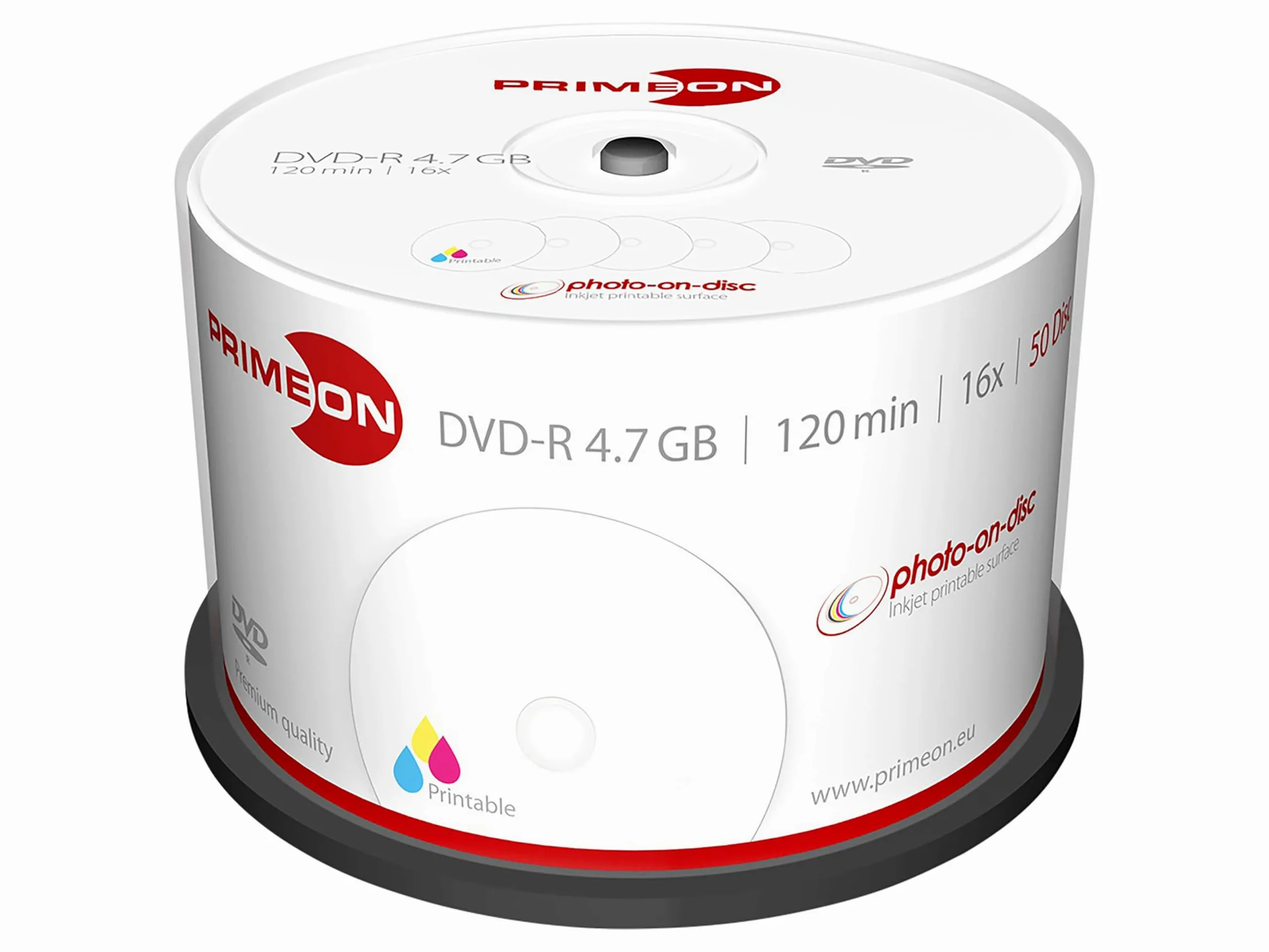 PRIMEON Dvd-R 4.7GB 120MIN 16X Bobina (50 DISCOS)
