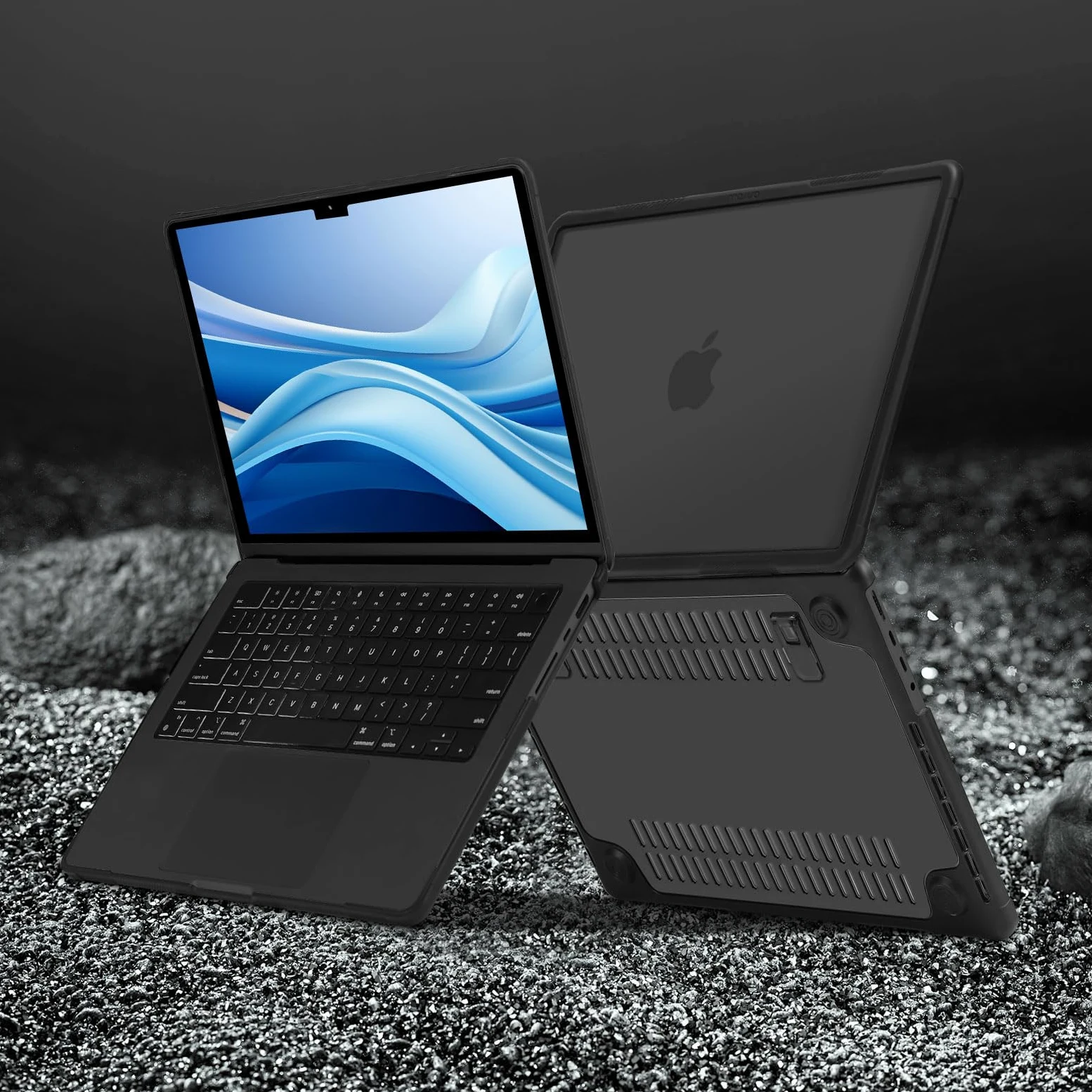MOSISO Custodia Compatibile con MacBook Pro 14 Cover 2025-2021 M5 A3434 M4 A3112 A3185 A3401 M3 A2918 A2992 M2 A2779 M1 A2442,Case Servizio Pesante Staffa&Copritastiera&Pellicola&Tipo C, Nero