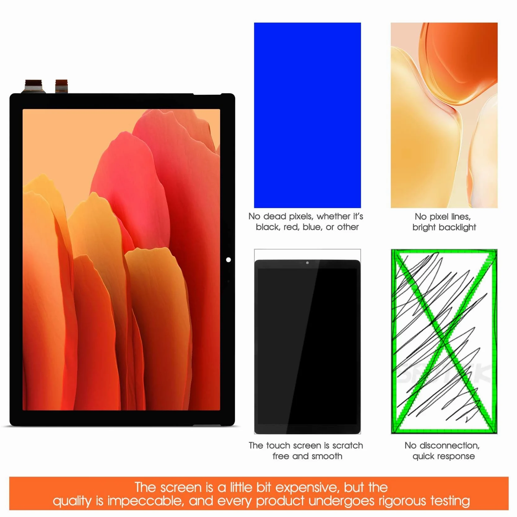 AGCUT Schermo LCD per Microsoft Surface Pro 4 LCD Display per Microsoft Surface Pro 4 1724 12,3 Pollici (M1010537 003) Schermo di Ricambio Digitalizer Touchscreen Glass Panel Assembly con Strumenti, N