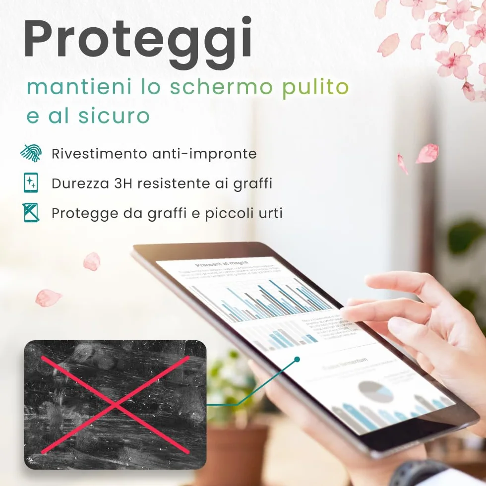 BELLEMOND | Pellicola Kent Paper realizzata in Giappone per iPad Air 11” (M3 2025 / M2 2024) | Per schizzi e appunti con superficie liscia | 2 pezzi
