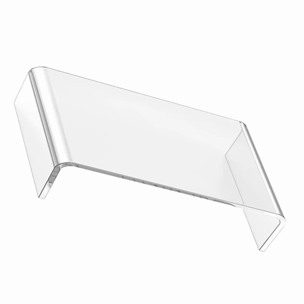 Supporto per Monitor Ergonomico in Acrilico Trasparente, Rialzo per Schermo e Portatile Aiuta a Mantenere la Postura Corretta per Casa e Ufficio