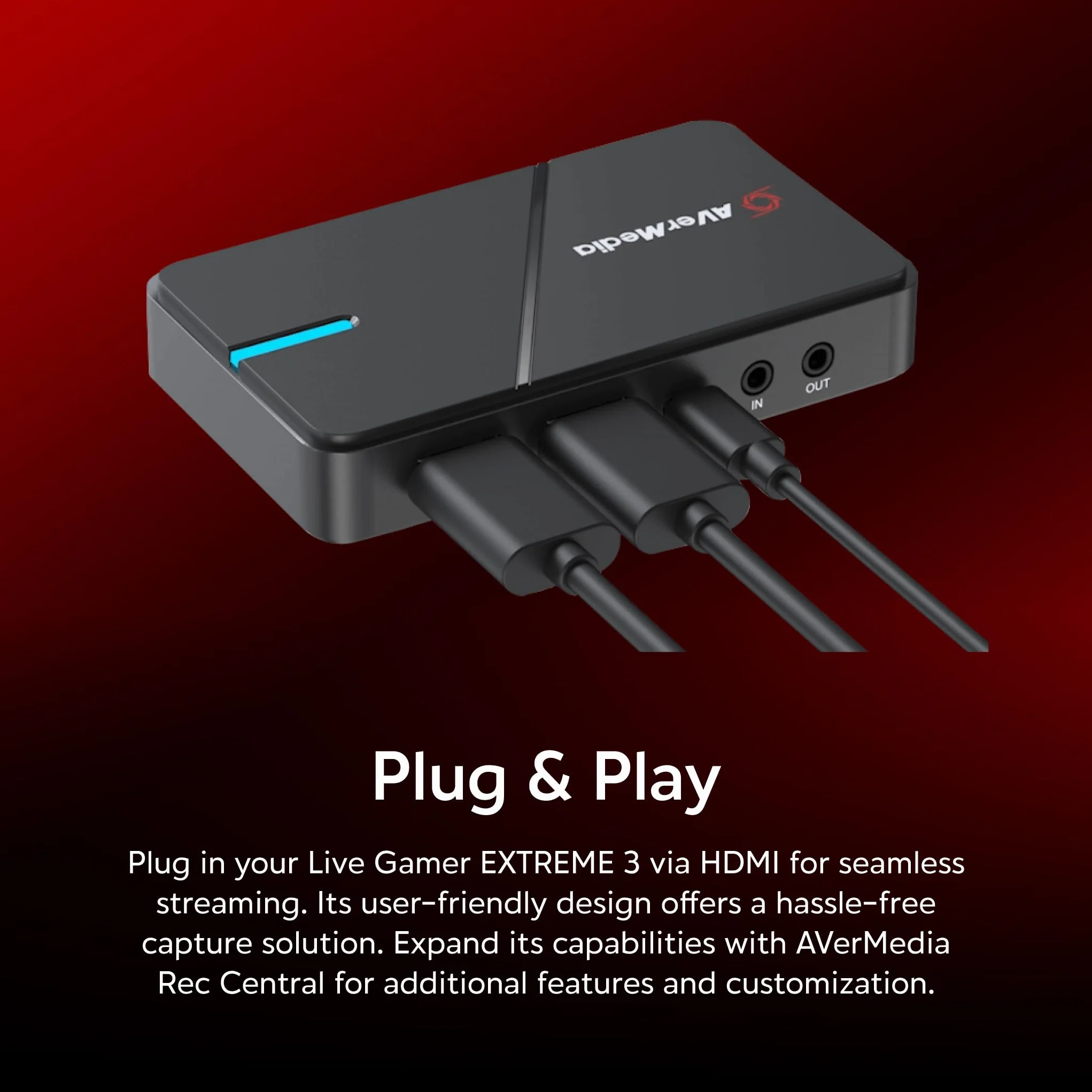 AVerMedia Live Gamer Extreme 3 GC551G2 – Scheda di acquisizione video 4K per streaming, acquisizione 1440p120, compatibile con PS5, Xbox Series X/S, Switch 2, PC, Twitch, OBS, Windows, Mac