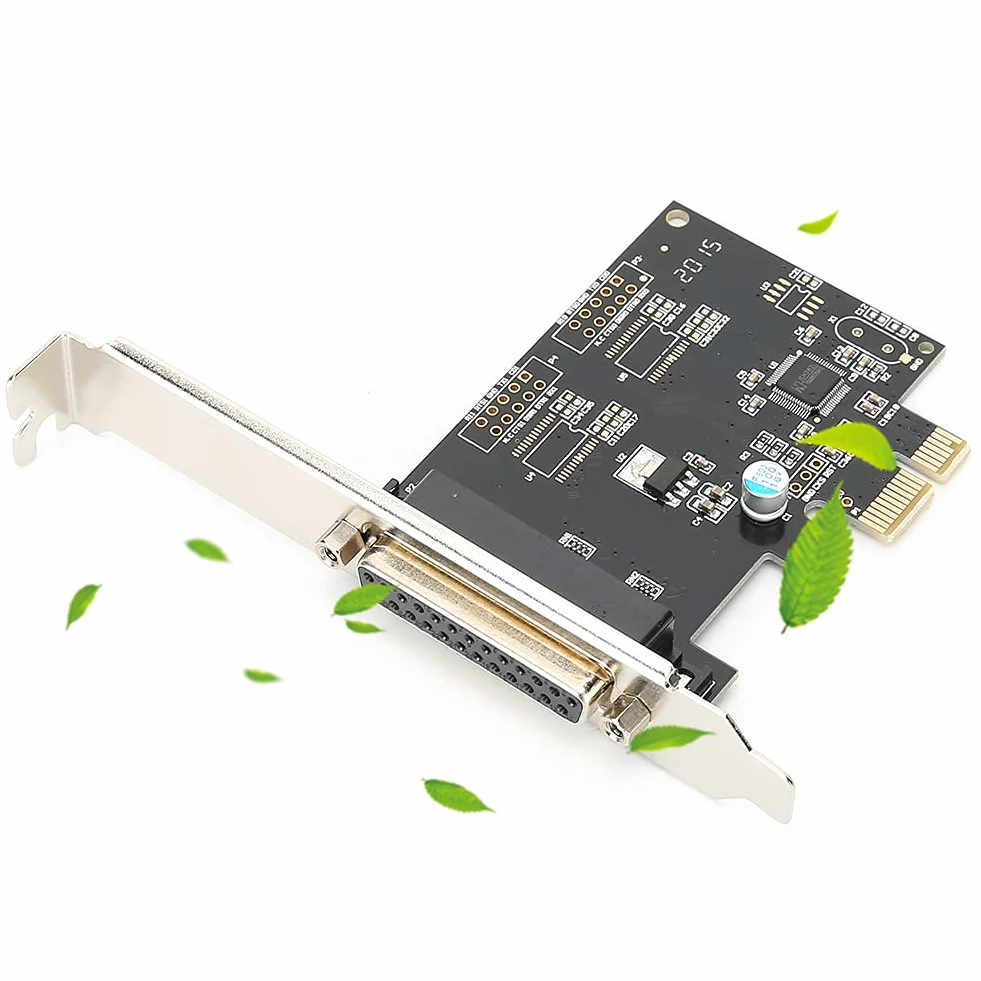 Scheda Adattatore parallela PCI Express a 1 Porta -Supporta SPP/PS2/EPP/ECP - 2X DB25 Ieee 1284 Scheda parallela PCIe Stampa Porta LPT Adattatore Scheda Stampante LPT PCI-E
