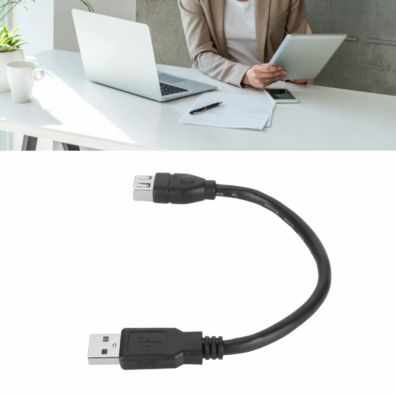 Tonysa Cavo Adattatore Firewire 1394 da 6 Pin Femmina a USB 2.0, Plug and Play, Cavo Flessibile per Fotocamera Digitale Firewire, per la Maggior Parte delle Videocamere DV