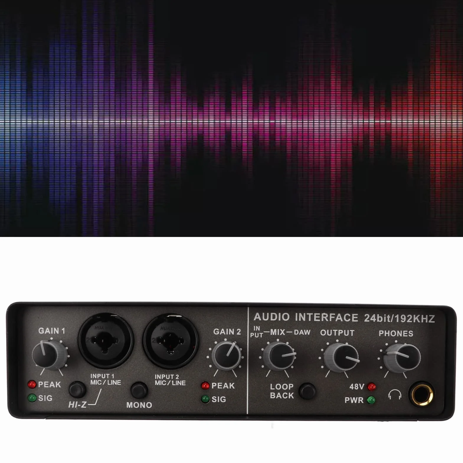 Scheda Audio Live USB, 24BIT 192KHZ Registrazione Professionale Scheda Audio Trasmissione Live Studio Interfaccia USB 2.0 per Trasmissione Live