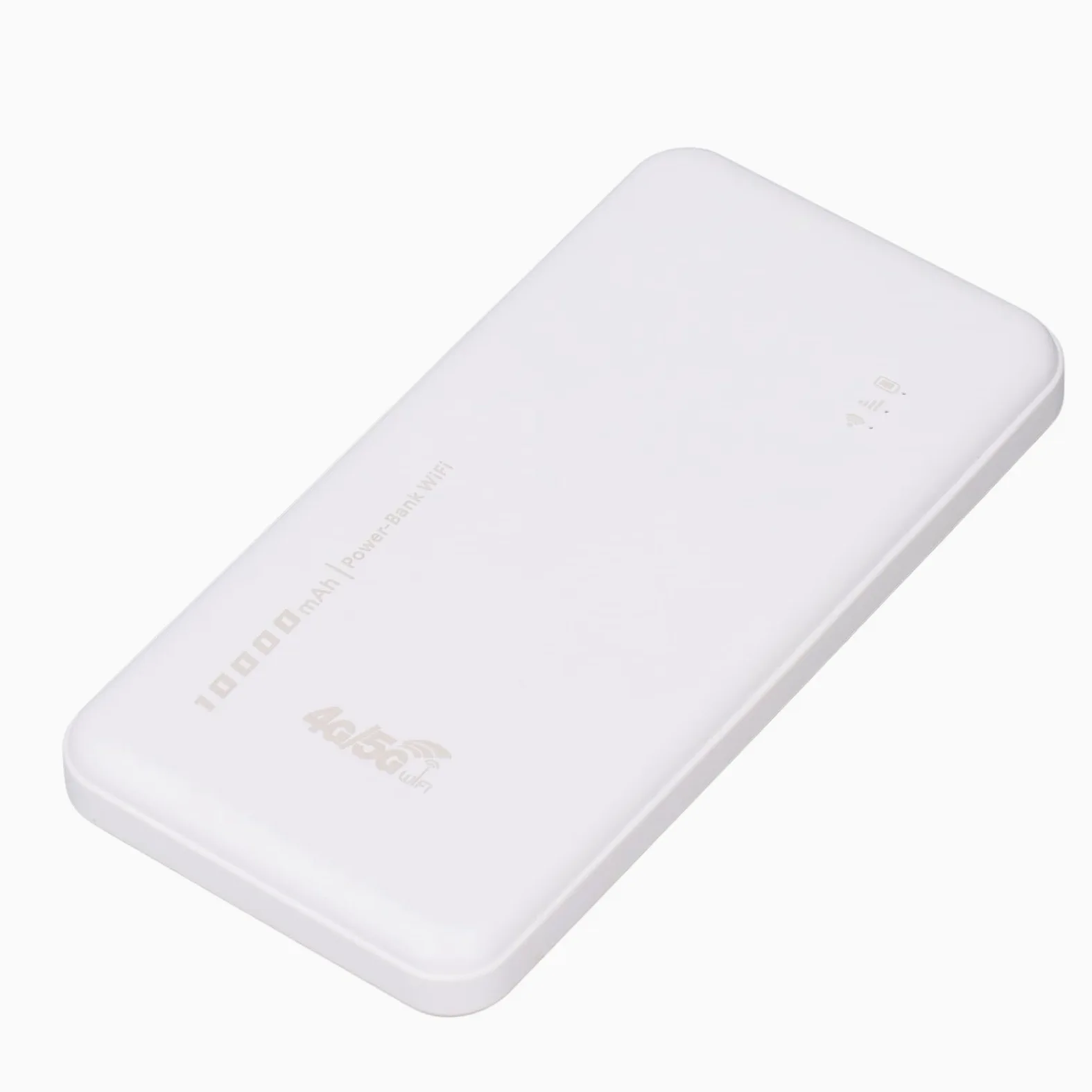 Generic Router Portatile 4G LTE Hotspot Mobile Slot per Scheda SIM 300Mbps Batteria Power Bank Router per Casa e Lavoro ABS Bianco 1 Articolo