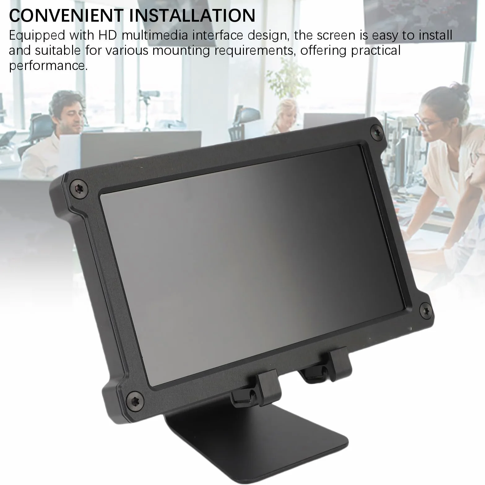 Bewinner Monitor Secondario da 7 Pollici per Computer, HDMI, Plug and Play, Display LCD Portatile, Schermo Rotabile per Giochi, Lavoro, produttività, Multitasking