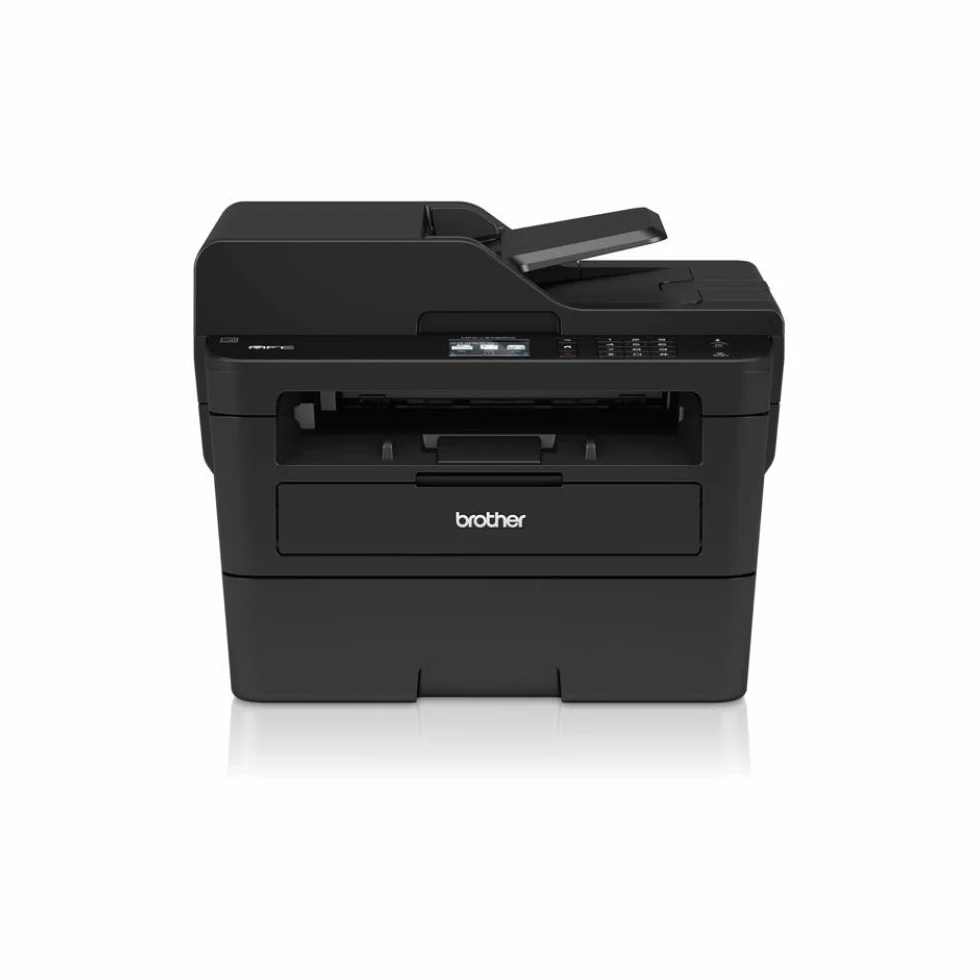 Brother MFCL2730DW Stampante Multifunzione Laser 4 in 1 Bianco e nero , Velocità di Stampa 34 ppm, Scheda Rete Cablata, Wi-Fi, Stampa Fronte/Retro automatica, ADF da 50 Fogli e Display Touchscreen
