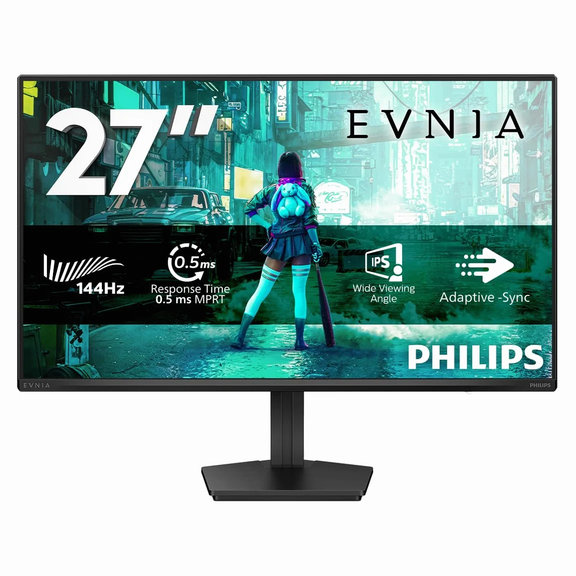 Philips Gaming Monitor 27M2N3200NF 27 pollici, , 1920x1080, FHD, 144Hz, IPS Panel, 0.5ms MPRT, , (HDMI1x 1.4 DP 1x 1.4) Adaptive Sync, HDR10, G-Sync Compatible, Grigio Scuro