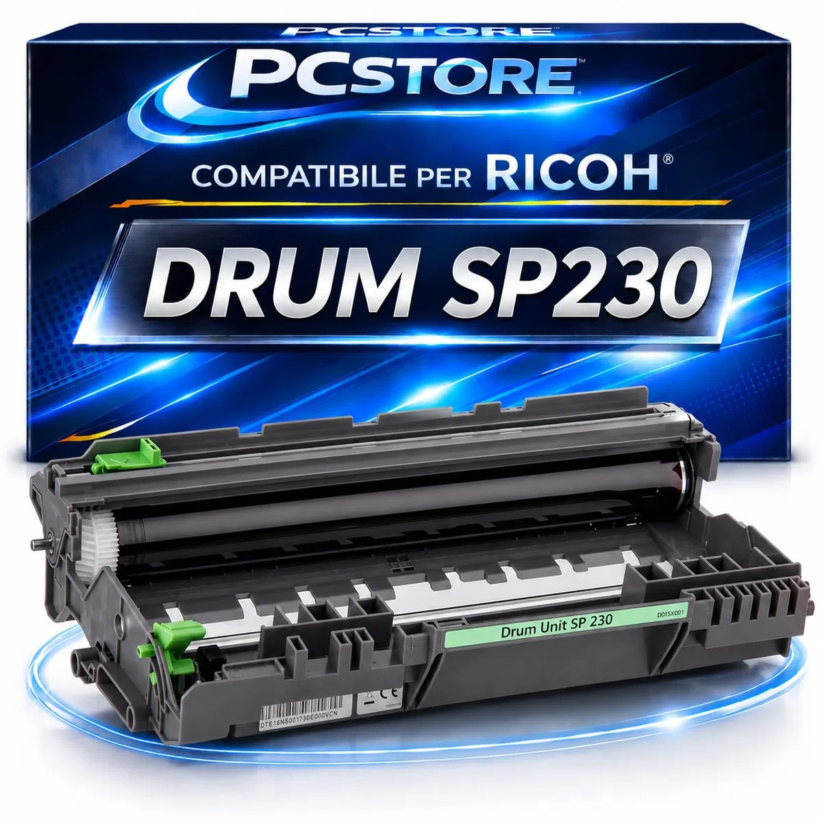 Drum SP230 Compatibile per Ricoh Aficio SP230DN SP230DNw SP230SFN SP230SFNw SP231DN SP231DNw SP231SFN SP232DNw – Tamburo Laser Nero Alta Capacità