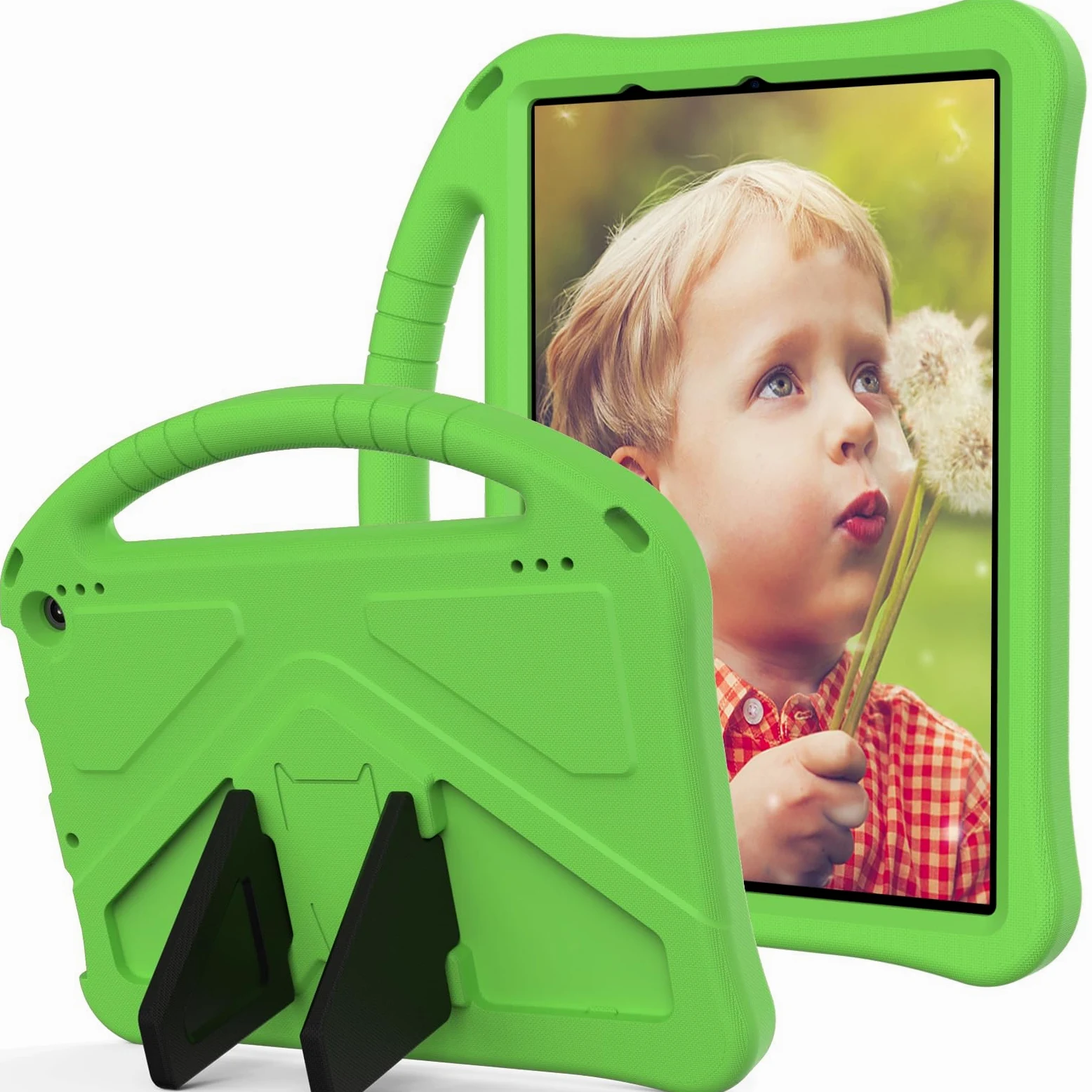 Custodia protettiva per tablet PC compatibile con Kindle Fire HD10/HD10 Plus 2021, custodia protettiva leggera in EVA per bambini, custodia protettiva antiurto resistente agli urti a prova di caduta