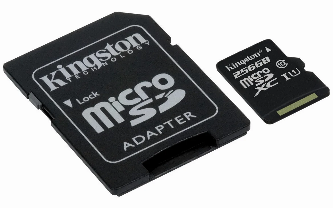 Kingston SDCS/256GB Canvas Select MicroSD, Velocità UHS-I di Classe 10, fino a 80 MB/s in Lettura, con Adattatore SD