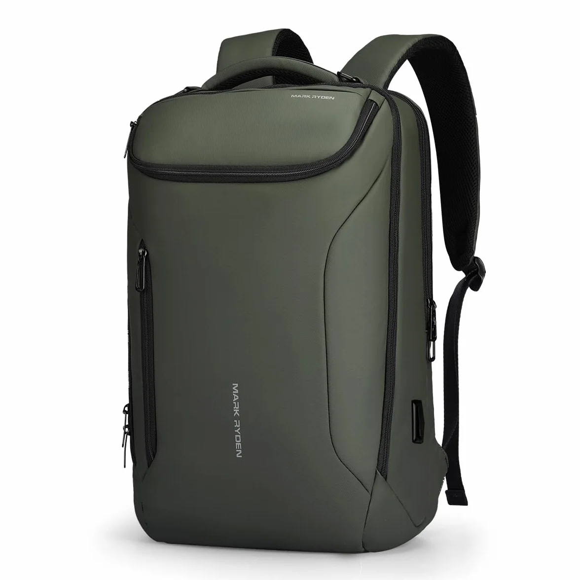 MARK RYDEN Zaino portatile di grande capacità con USB 17.3 pollici/15.6 pollici per gli uomini multifunzione antifurto zaino giorno per business