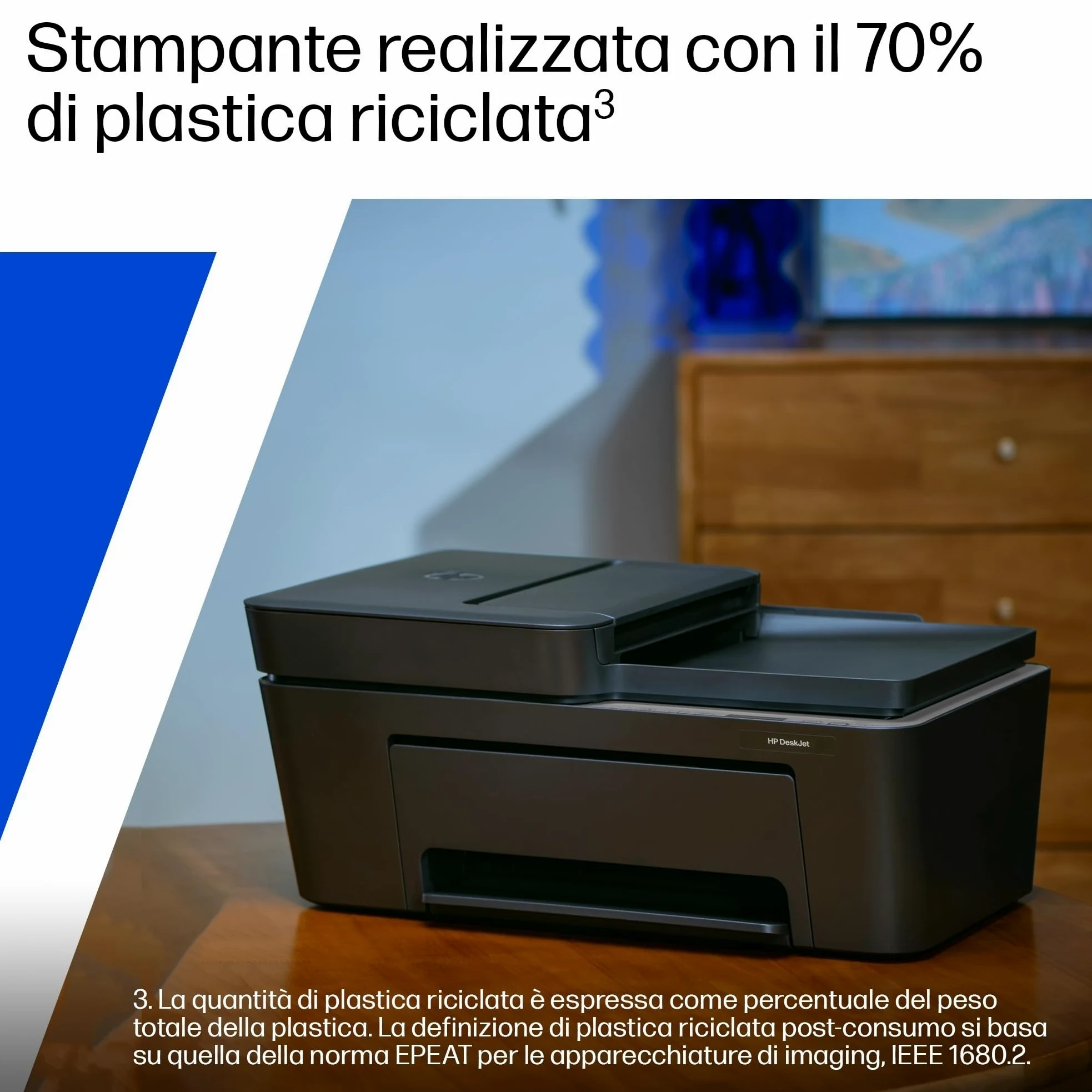 HP DeskJet 4320 A24HMB, Stampante Multifunzione a Getto d'Inchiostro A4 a Colori, Fronte e Retro Manuale, 8,5 ppm, Wi-Fi, ADF, 3 Mesi di Inchiostro Instant Ink Inclusi, Nera