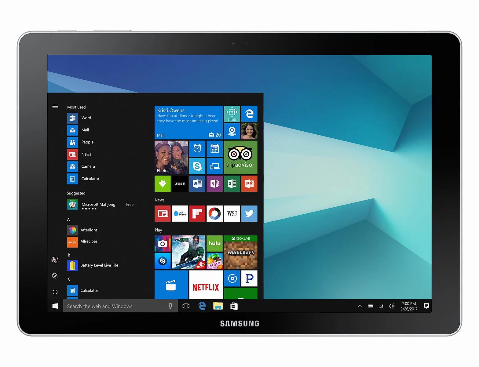 Samsung Galaxy Book Tablet Black, Display da 10.6, 64 GB Espandibili, LTE, Nero [Versione Italiana]