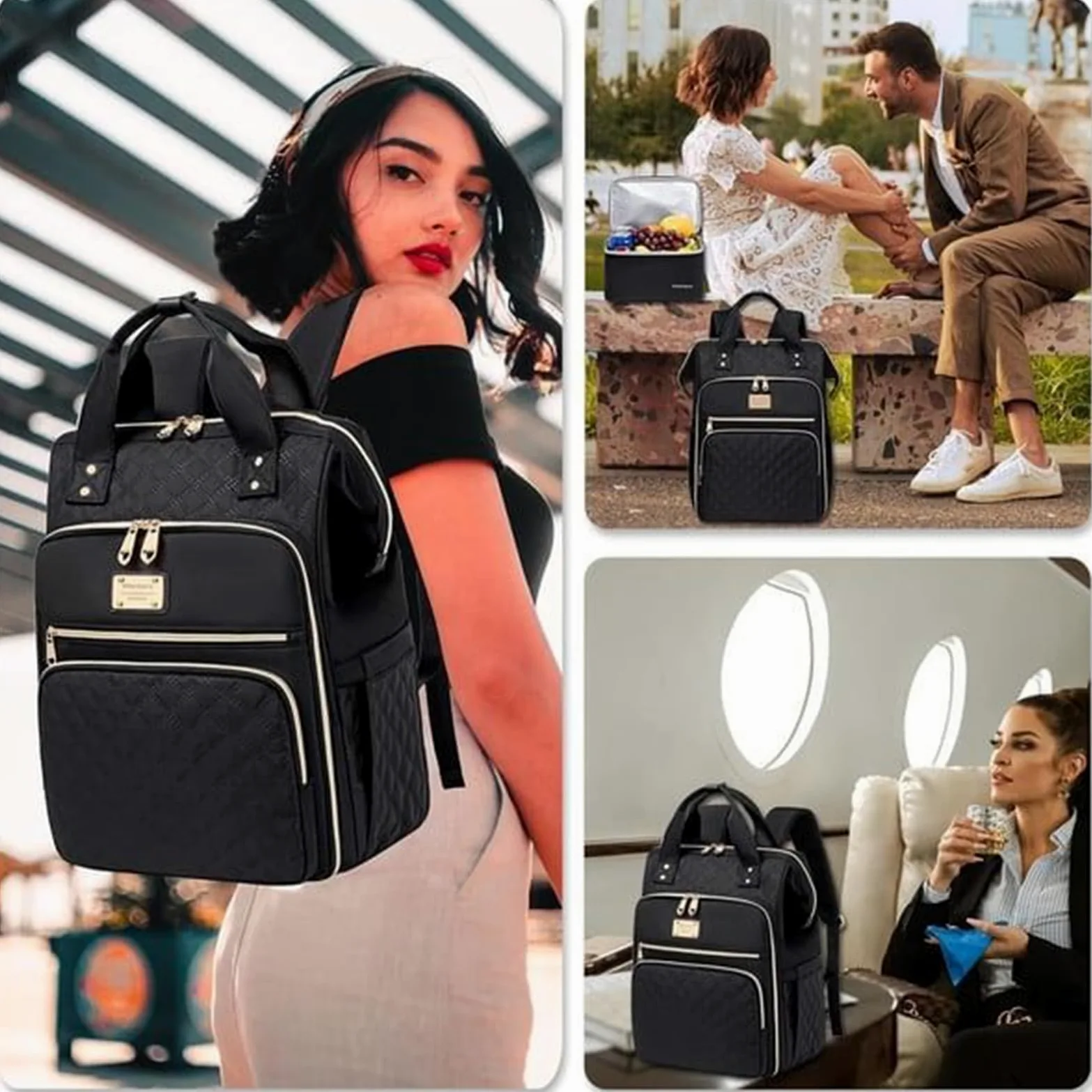 Zaino per il pranzo da donna, zaino per insegnanti con borsa termica | per il pranzo, borsa da lavoro per studenti, scuola, vacanze, ufficio, campeggio, escursionismo, viaggi, picnic