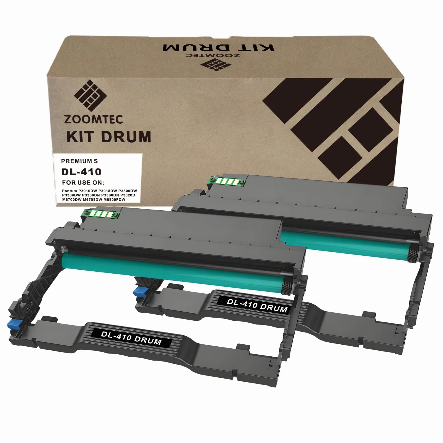 DL-410 DL410 DL 410 Imaging Tamburo Unità Compatibile per Stampante P3300DW P3308DW P3018DW P3020D M6800FDW M6808FDW M7100DW M7108DW M7100DN M7108DN M7200FDW M7208FDW (2 Confezione)