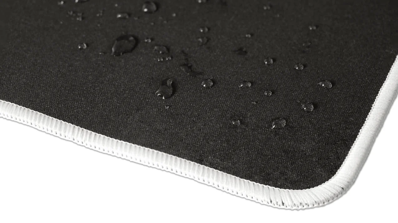 Mountain Glacier XL - Tappetino per mouse da gaming, con superficie morbida ottimizzata e impermeabile, bordi trapuntati e fondo gommato antiscivolo