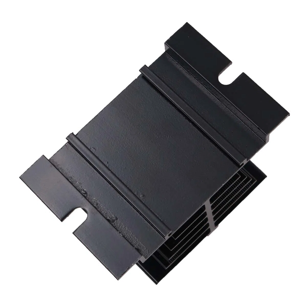 Dissipateur thermique en Aluminium pour Relais à Semi-conducteurs 2PCS pour Relais à Semi-conducteurs SSR-25DA / 10DA / 40DA - Noir
