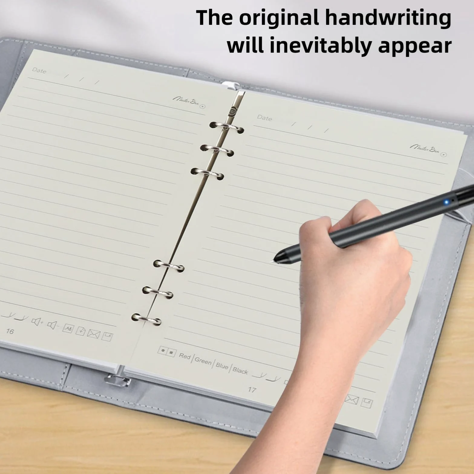 Demeras Penna di Sincronizzazione per Notebook Digitale, Notebook con Penna Intelligente Digitale, Registrazione in Tempo Reale, connettività Bluetooth 5.0 per Riunioni (#1)