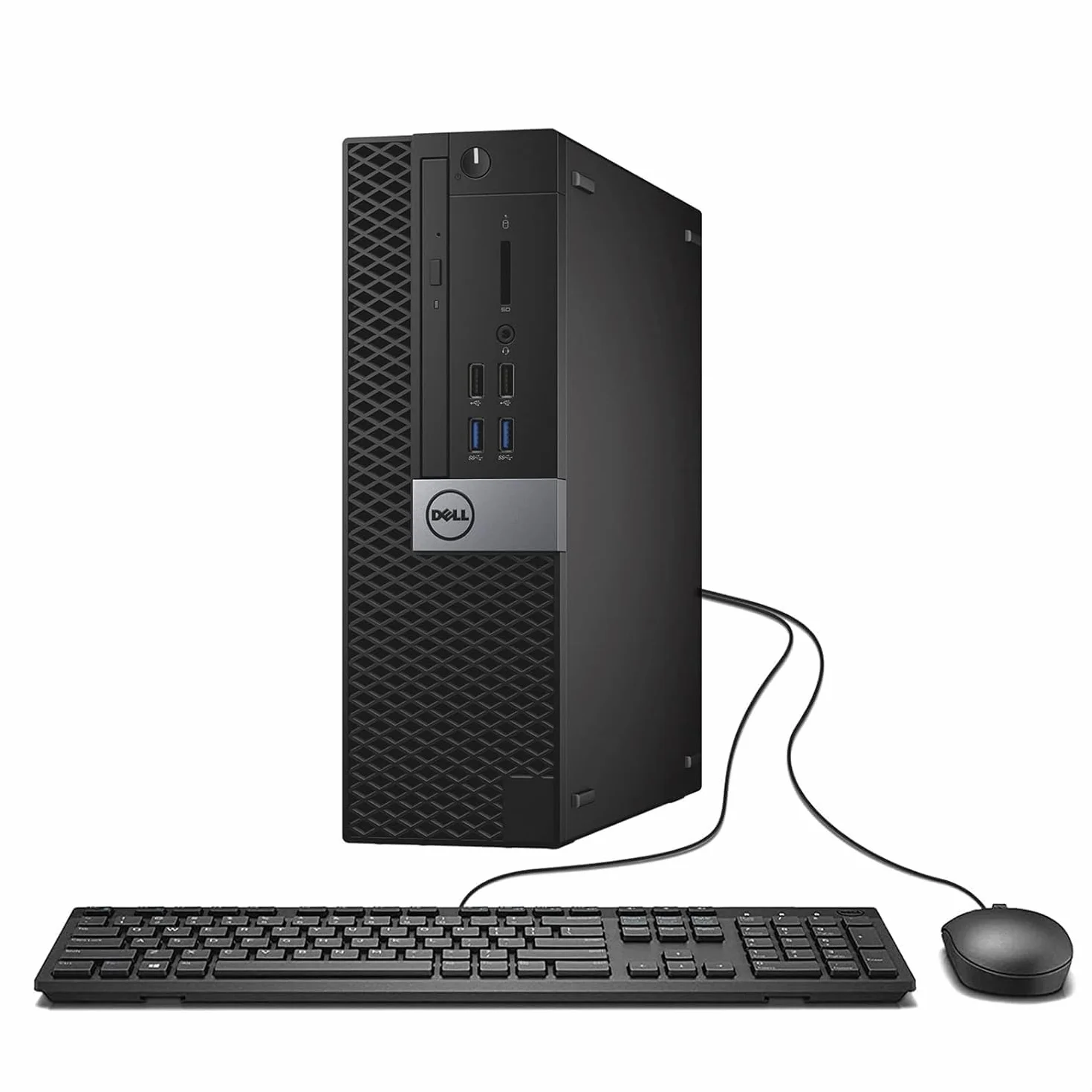 Dell Optiplex 3040 SFF Desktop, Intel Core i3-6100, 8 GB di RAM, SSD da 256 GB, Wi-FI, Bluetooth, tastiera QWERTY americana, Windows 11 Pro (ricondizionato)