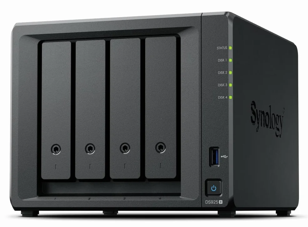 Synology DS925+ Bundle 32TB Seagate (Ironwolf 4X 8TB) 4Bay Desktop NAS, 2.5GbE, 4GB RAM