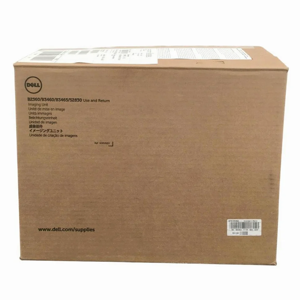 dell Imaging Unit, Drum Cartridge, 60K Pages (B2360d, B2360dn, KVK63 (60K Pages (B2360d, B2360dn, B3460dn, B3465dn, B3465dnf, S2830dn) KVK63, Original, dell B2360d/ B2360dn/)