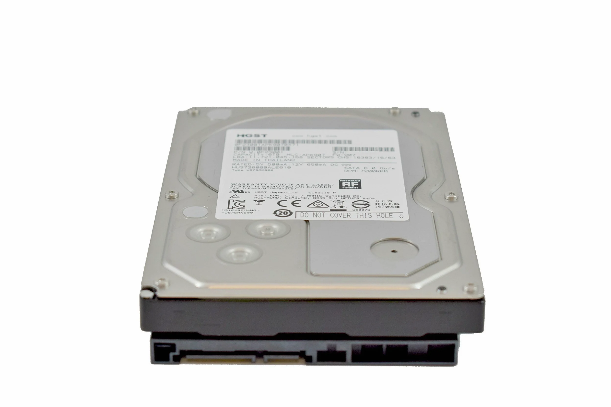 HGST 0F23001 - Ultrastar 7K6000 6TB 7200RPM - HUS726060ALE610 SATA 512E U ISE (Ricondizionato)