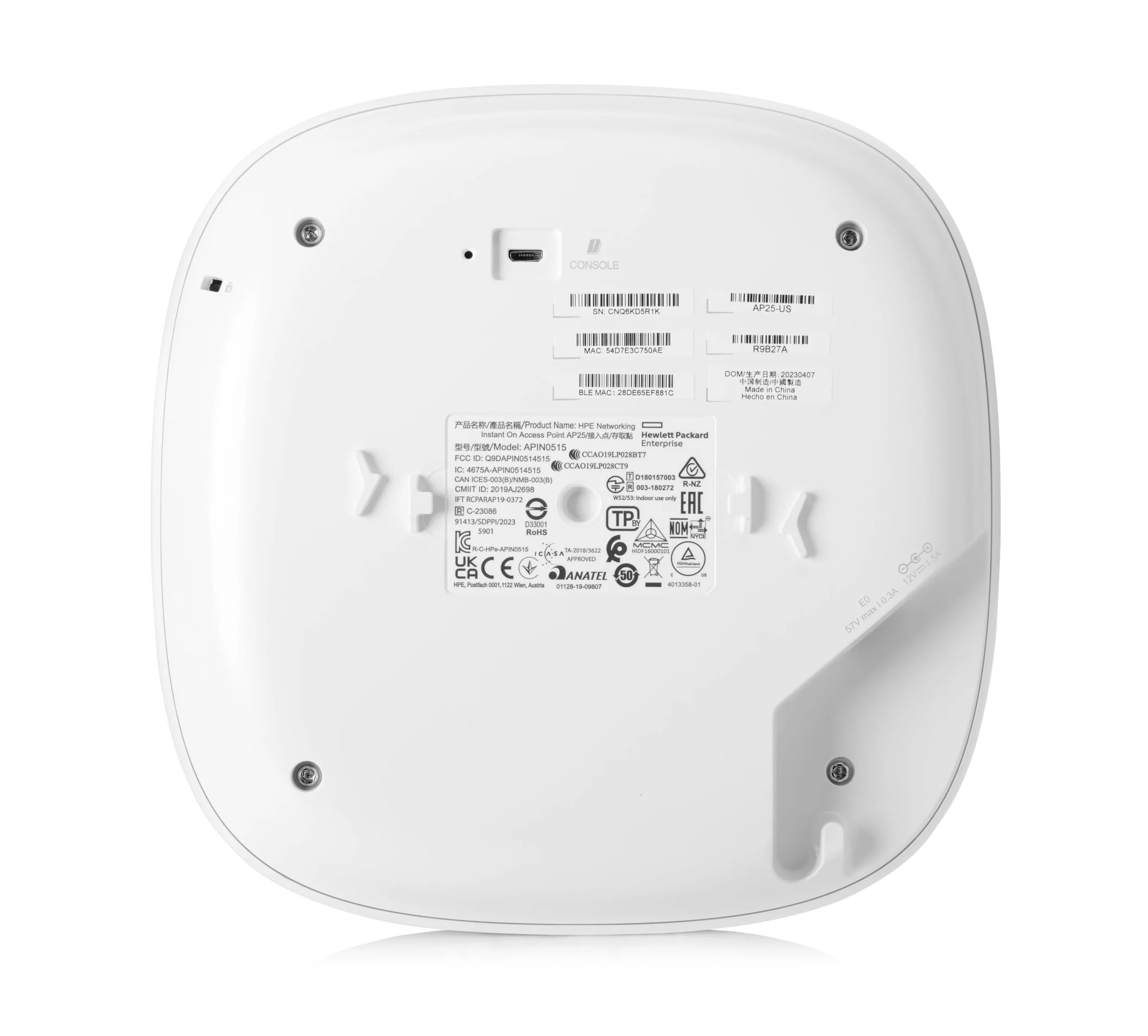 ARUBA INSTANT ON AP25 4X4 WI-FI6