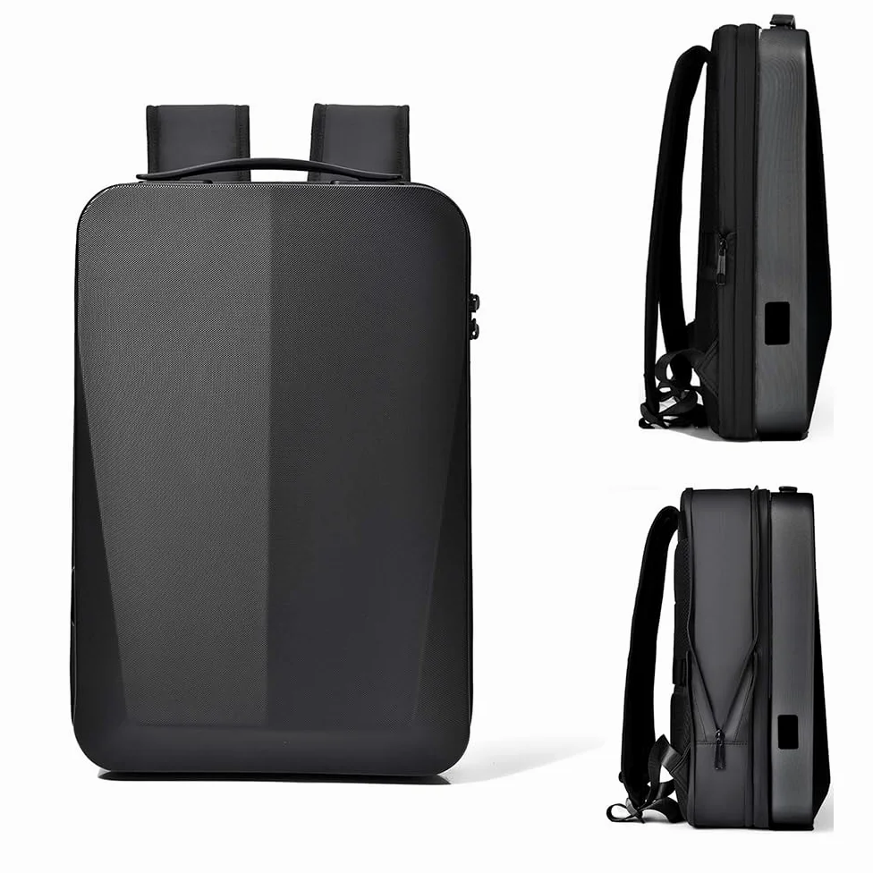 Stile semplice Zaino Porta PC 16 Pollici Impermeabile Zaino espandibile Uomo Lavoro con porta USB Zaino Antifurto Uomo per Uffico Università Scuola Viaggio Business