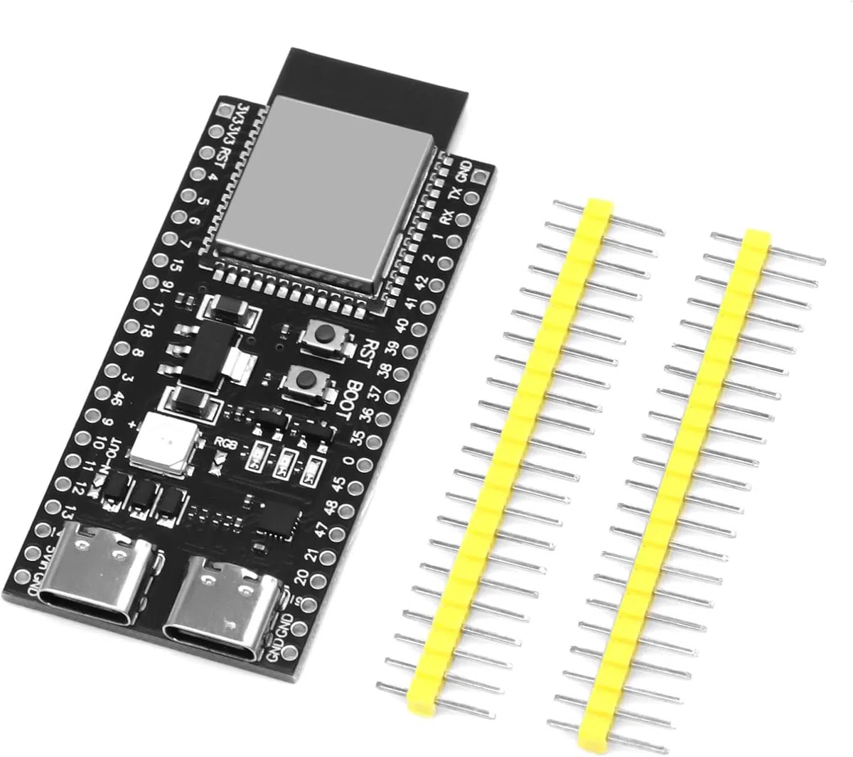 ESP-S3-DevKitC-1 WROOM-1-N16R8 Schede di sviluppo 16M di espansione flash esterna 8M PSRAM con WiFi, Bluetooth 5.0 per Arduino