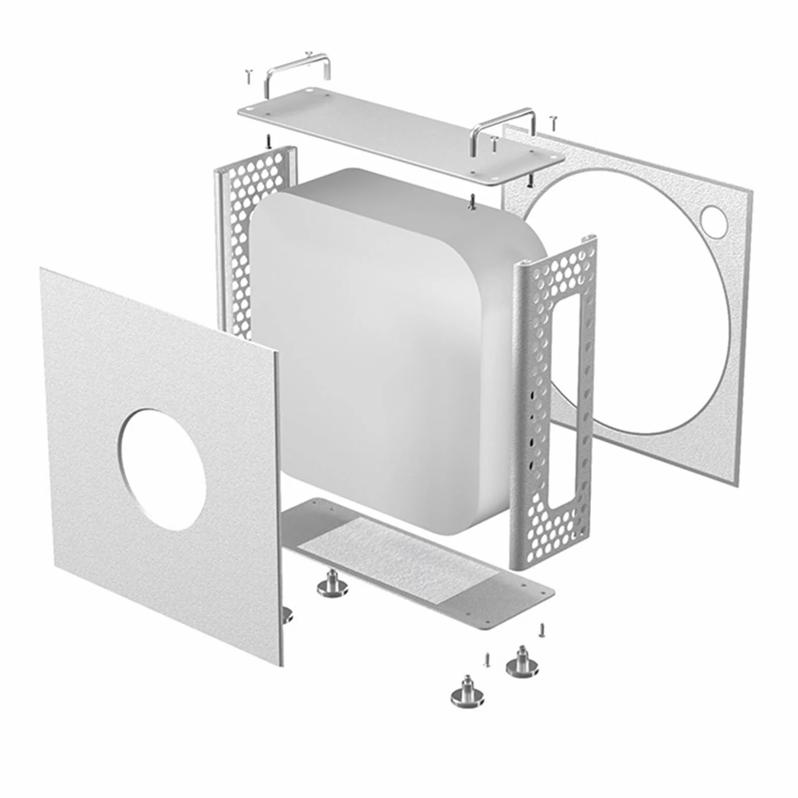 Supporto compatto verticale per laptop MiniM4 con design antiscivolo e supporto verticale salvaspazio efficiente per raffreddamento