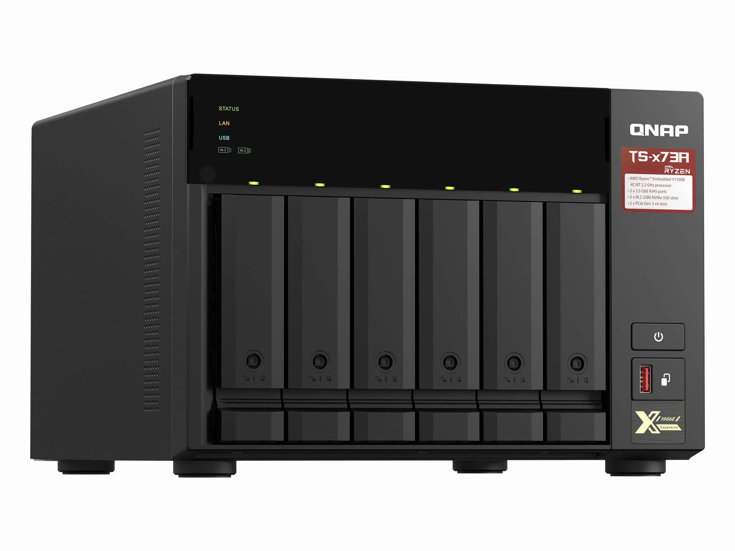 QNAP TS-673A-8G Serveur NAS 6 Baies