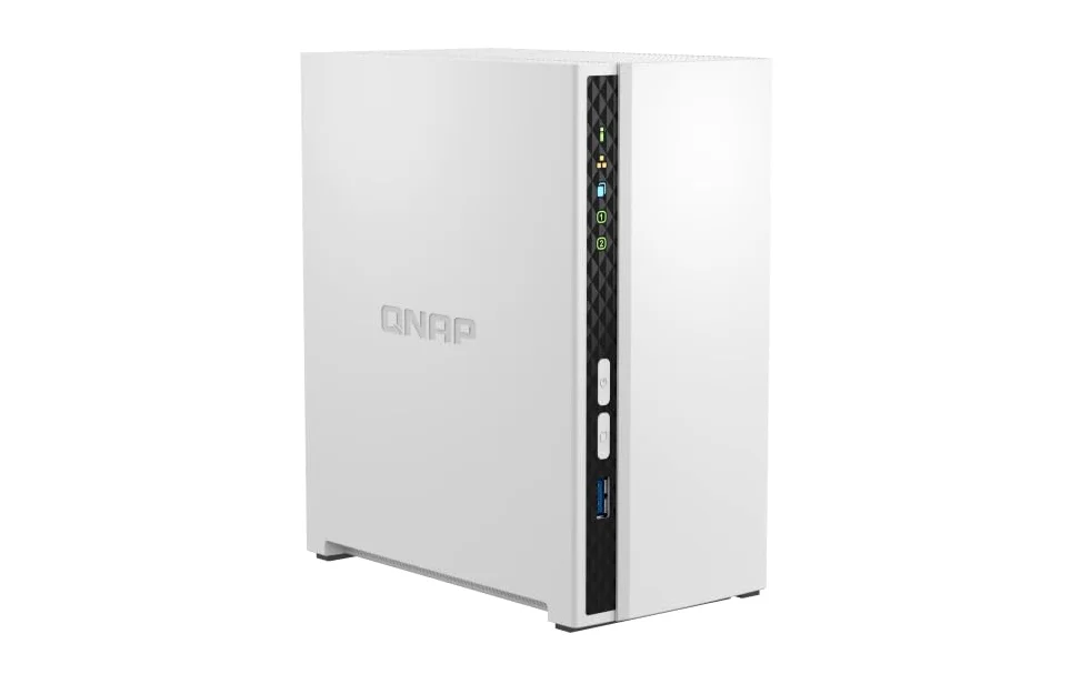 Qnap TS-233 ARM 4 core Cortex-A55 2,0 GHz, 2 GB onboard (non espandibile), pacchetto da 4 TB con 2 dischi rigidi da 2 TB