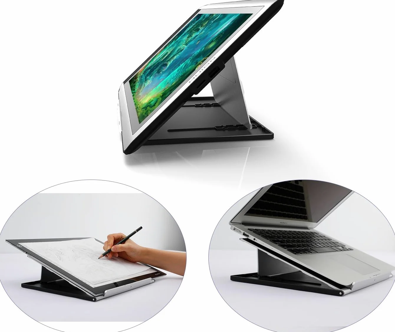 HUION ST200 Supporto Multi-Angolo Regolabile per Tavoletta Grafica Kamvas Pro 16/16 (4K)/16 Plus (4K)