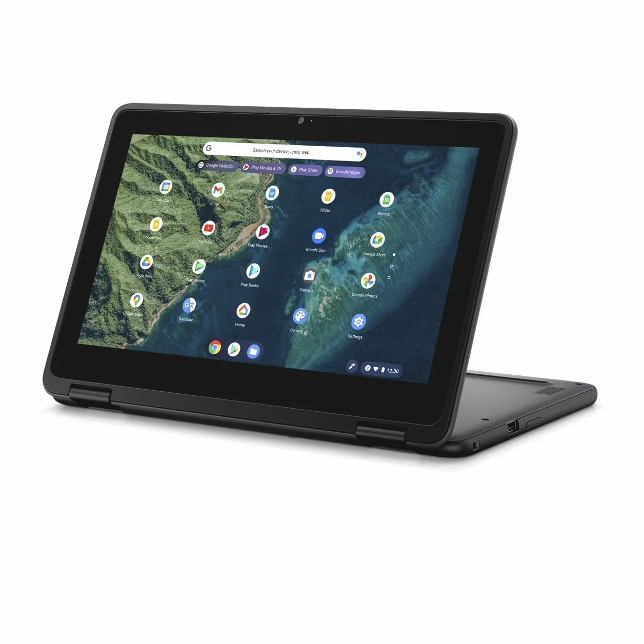 Dell Chromebook 3110 2-in-1 Touchscreen Laptop, 11,6 pollici HD, Intel Celeron N4500, 4 GB RAM, eMMC da 32 GB, tastiera US QWERTY, Chrome OS (ricondizionato)
