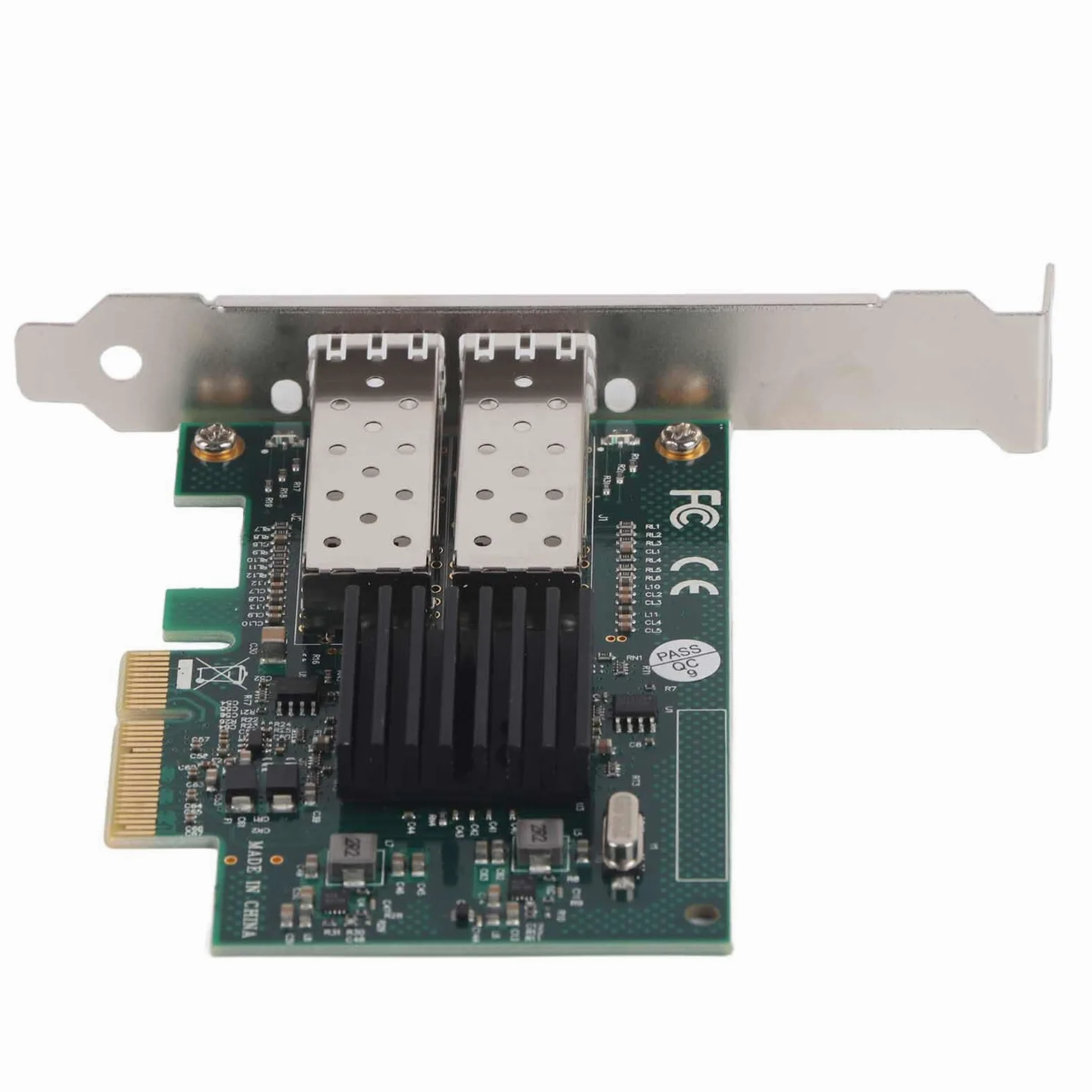 Scheda PCI-E Gigabit con Doppie Porte per 82576EB - Adattatore di Rete Veloce Adatto per PC e Server - Dissipatore di Calore in Metallo