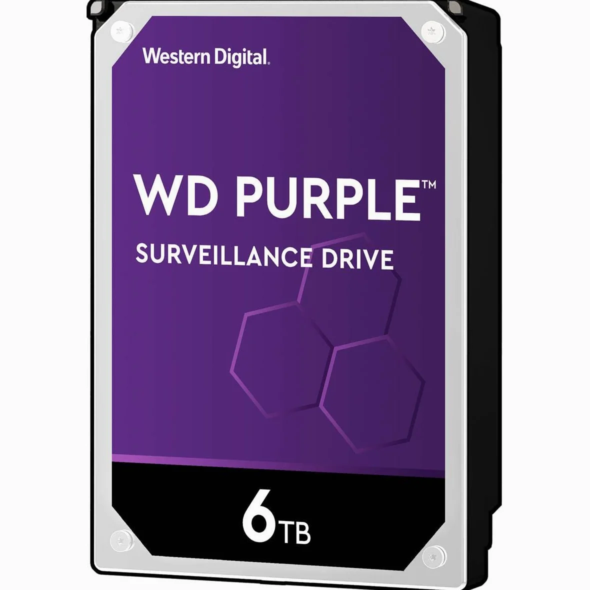 WD Purple 6 TB Disco Rigido Interno Videosorveglianza 3.5", Allframe 4K, 180 TB/Anno, Cache 64 MB, Classe 5.640 RPM
