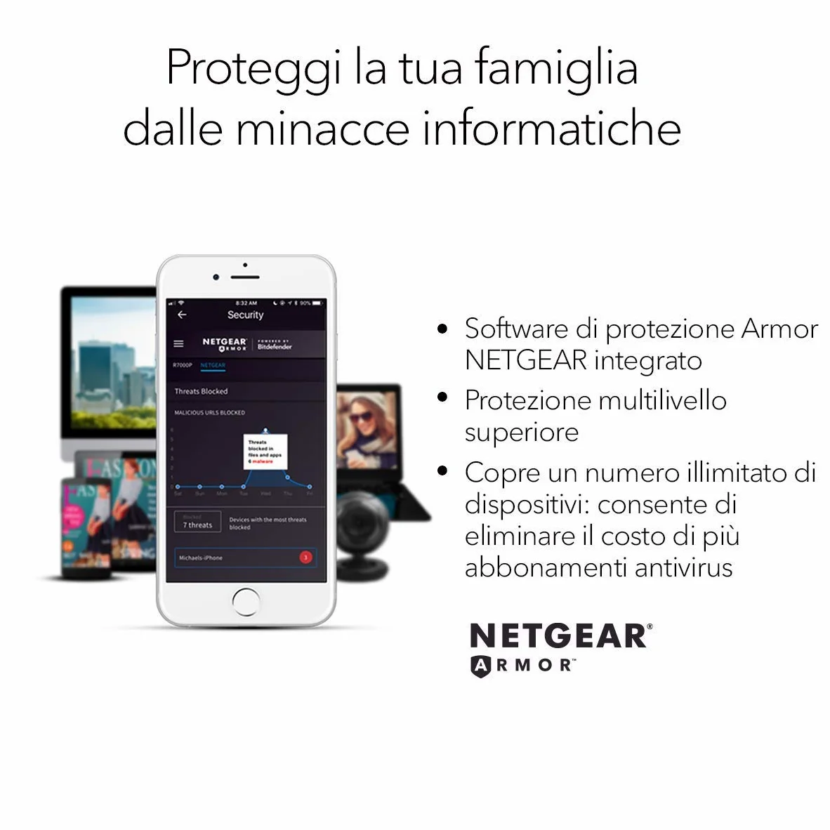NETGEAR Nighthawk Router WiFi 6 (RAX10), Dual-Band Velocità Wireless AX1800 (fino a 1.8 Gbps), Copertura fino a 100 m2