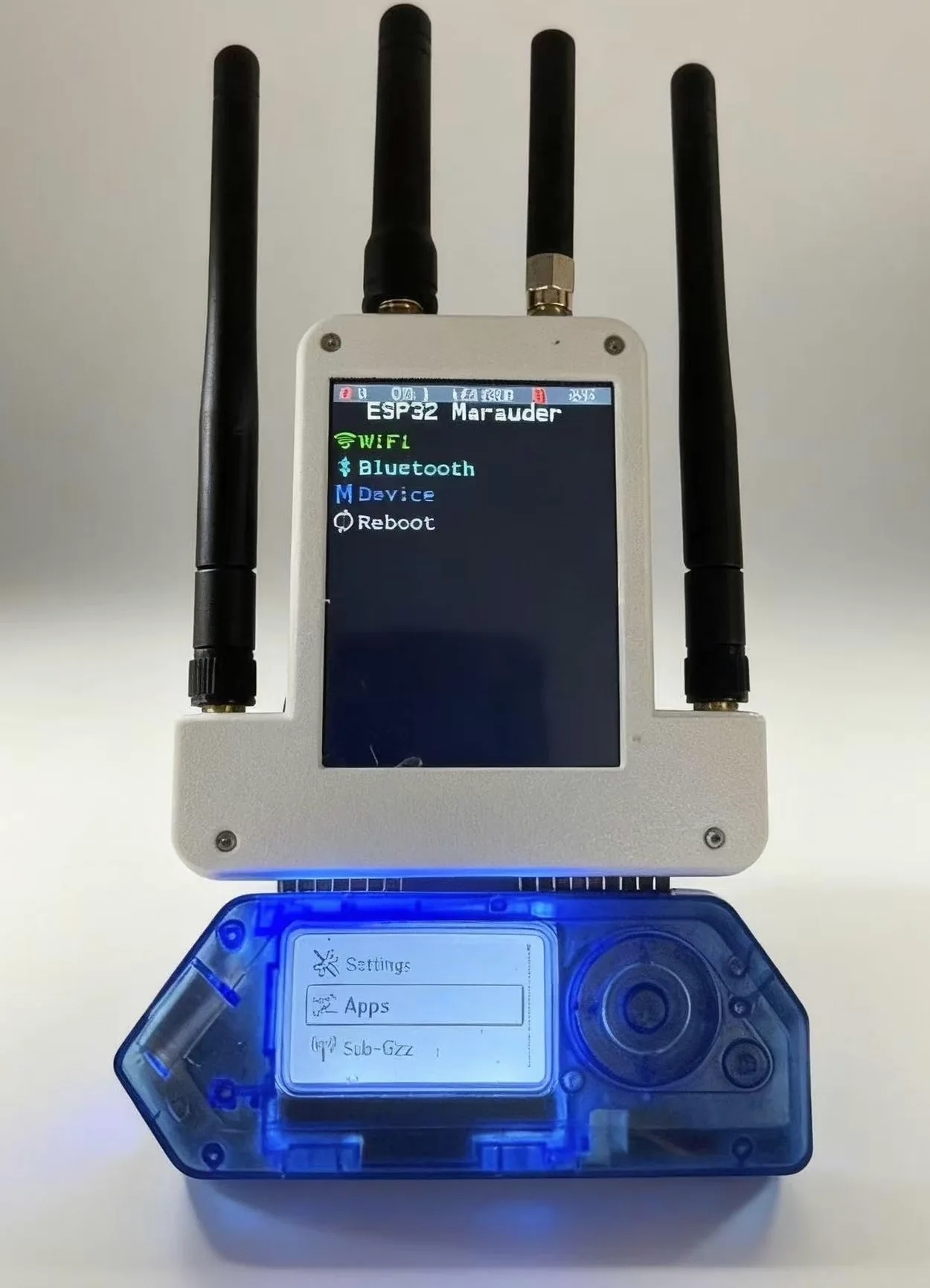 Per Flipper Zero Modulo Esterno con Schermo OLED, esp32 Wi-Fi + 433M + Kit Scheda di Sviluppo Posizione con Custodia Rigida da Trasporto, Fodera Morbida PUV, Custodia Protettiva in Silicone e Cavo