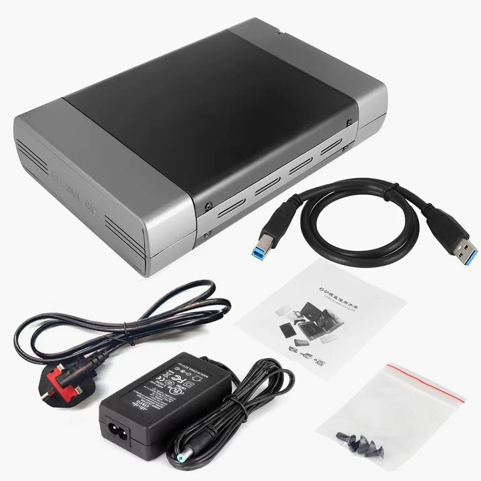 per Azionamento A Disco Rigido Esterno da 5,25 Pollici USB3.0 A Supporto HDD SSD Dvd 16 Speed ​​Box Case di Archiviazione Case di Archiviazione EU