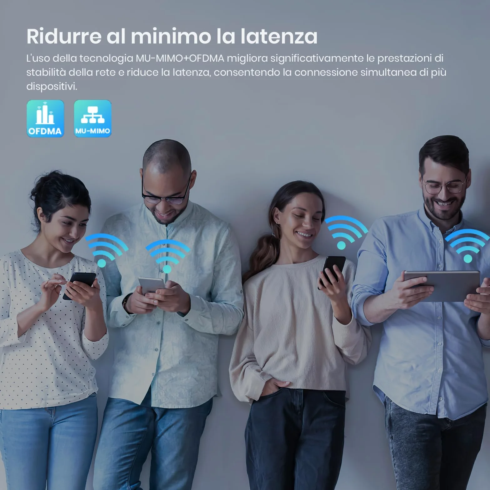 Tenda RX12 Pro Router WiFi 6 AX3000 Dual Band Gigabit, 2404Mbps/5GHz + 574 Mbps/2.4GHz, 4 Porte Gigabit, Larghezza di banda 160MHz, WiFi+ Mesh, OFDMA/VPN/WPA3/IPV6/TWT