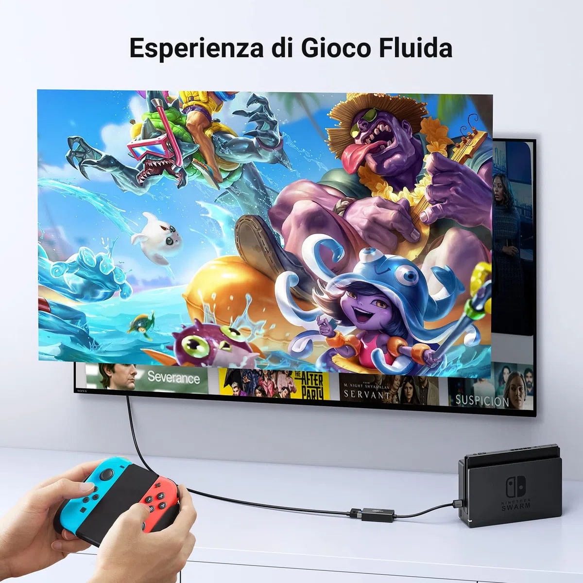 UGREEN Adattatore USB a Ethernet RJ45, Convertitore di Red Lan 100Mbps per Console Switch, XiaoMi Mi Box S/3, Macbook Pro/Air, Chromecast (Nero)