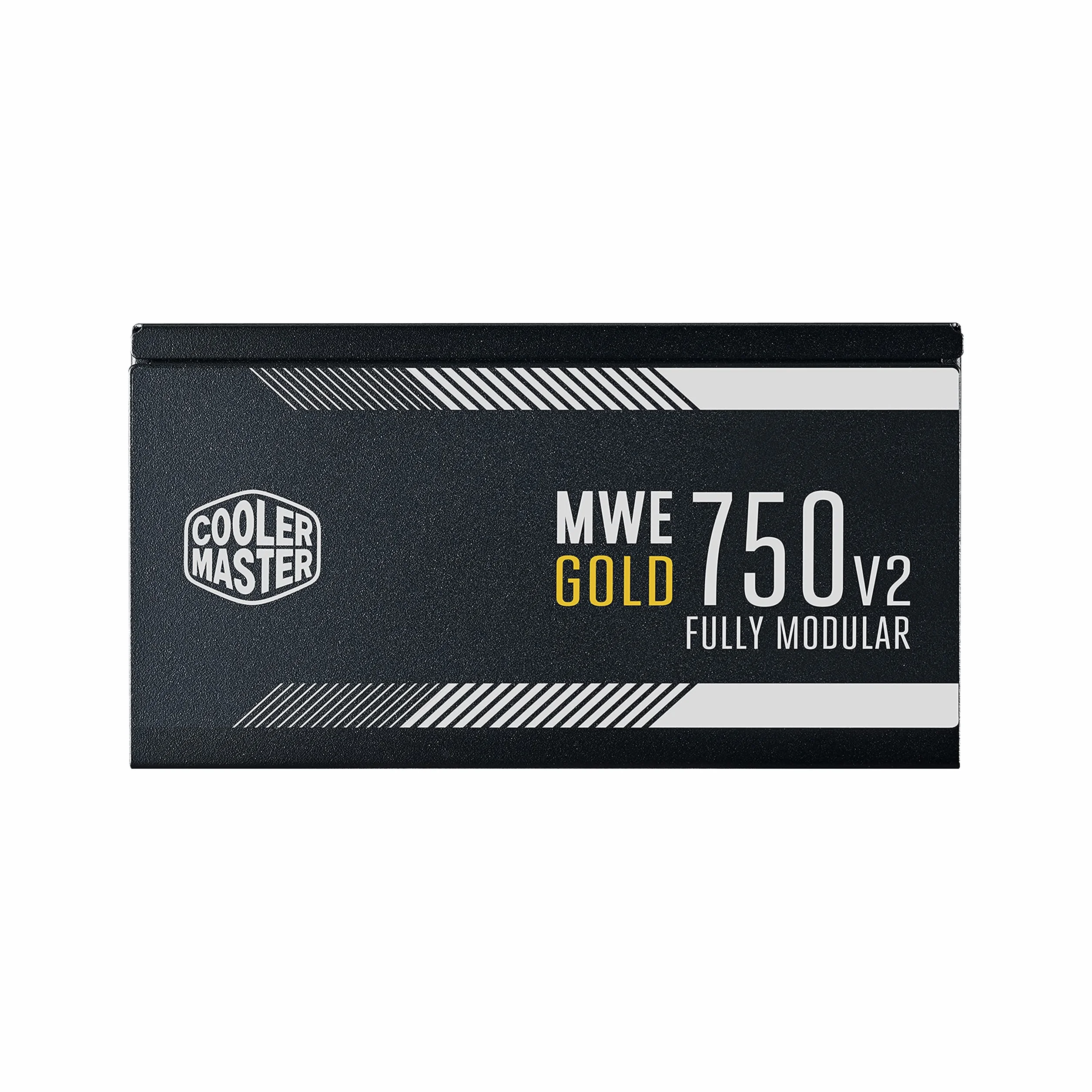 Cooler Master MWE 750 Gold V2 Alimentatore Completamente Modulare (Spina UE) - 80 PLUS Gold da 750W, Cavi Piatti Neri, Ventola HDB da 120mm, Soglia Alta Temperatura -