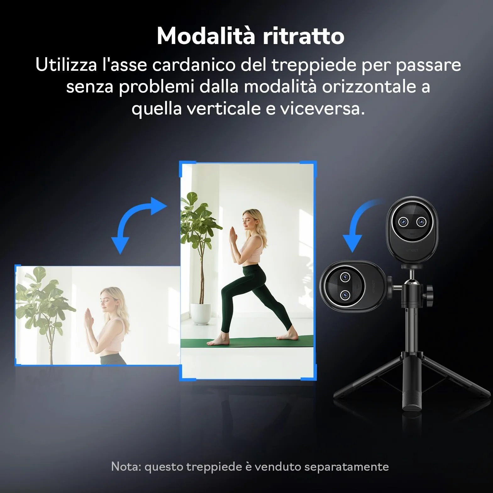 EMEET Piko+ Webcam 4K, la Prima Webcam 4K con Doppia Fotocamera AI al Mondo, 3 Microfoni e 3 Modalità Audio, Cover Magnetica per la Privacy Panda, per Gli Streamer Live