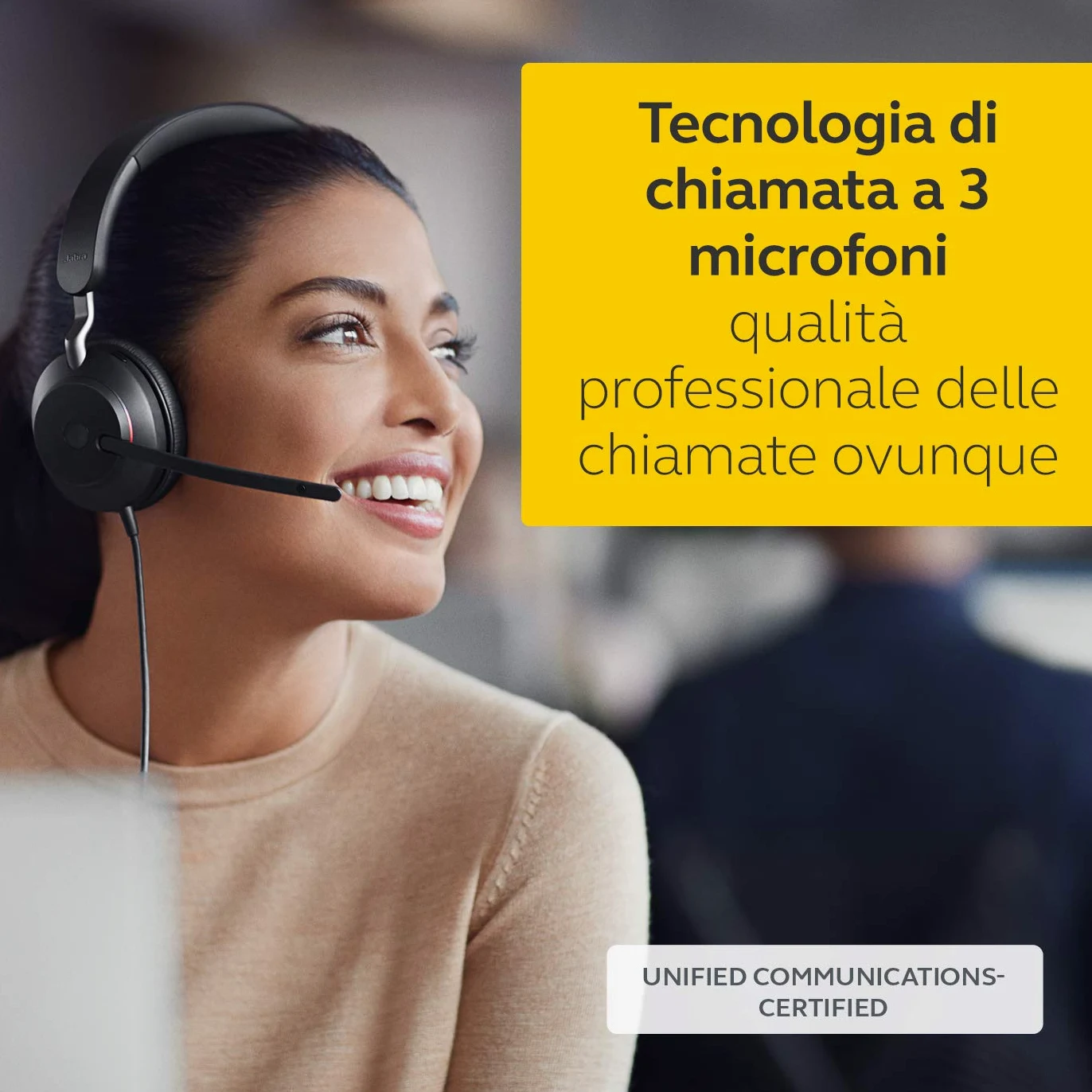 Jabra Evolve2 40 PC Headset – Noise Cancelling , USB-A, Tutte le piattaforme, Stereo, Prima edizione